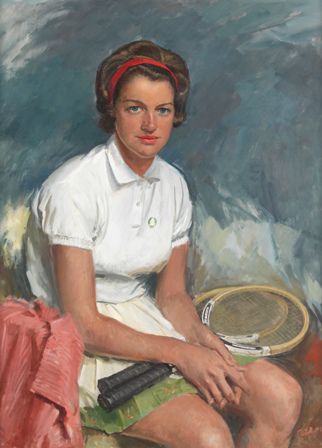 Margaret Court, 1962 by Sir William Dargie (1912-2003), oil on canvas