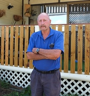 Graham Plumb, park resident of 30 years...pleased with the new mobile homes.