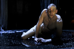 Lee Jones as The Creature in “Frankenstein”. Photo by Heidrun Lohr