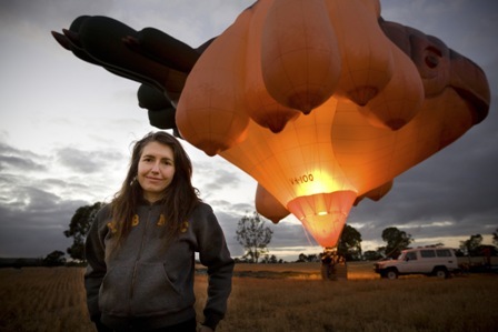 Piccinini with the Skywhale