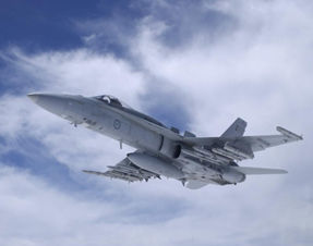 An F/A-18A Hornet from 77 squadron. 