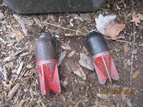 The mortar shells