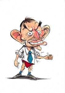 Tony Abbott... “since taking over as Opposition Leader he has evolved into fun politician to draw,” says Paul Dorin.