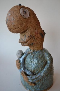 A ceramic sculpture by Steve Roper