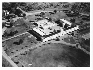 Canberra High School from the air, circa 1940s.