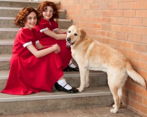 The Annies and their dog, l to r: Lydia Milosavljevic,  Clare Pinkerton and  Maverick  Photos by Captured Moments Photography  