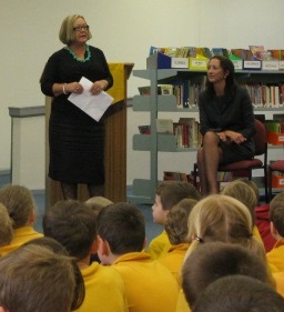 Joy Burch at Taylor Primary School in March 2011.
