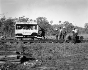 Moura Project, Fettler Using Air Compressor & Amp; Dog Spike Drivers, Track Laying  1967.