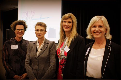 The panel… Carol Schwartz, left, Deborah Page, Lynne Pezzullo and Annabelle Pegrum.