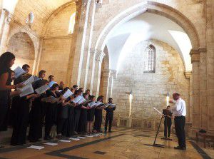 The Choir of London in St. Anne's Church,  Jerusalem, August 2013