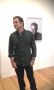 Andrew Cowen with his winning portrait