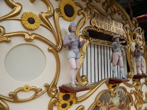 A Gebrueder Bruder 69 Keyless Elite Apollo Orchestra Organ, built in Germany in 1910 and shipped to St Kilda to play with the merry-go-round.
