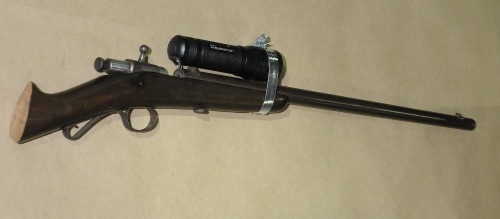 One of two guns seized form the same car yesterday morning.