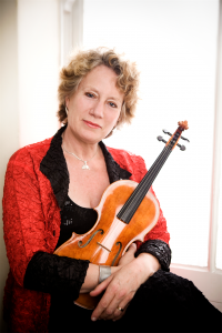 Australian baroque violinist Elizabeth Wallfisch… leading one of the ensembles in residence.  