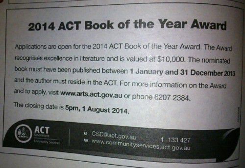 2014 ACT Book of the Year