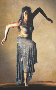 Bangarra dancer Jasmin Sheppard in the title role of “Patyegarang”. Photo by Greg Barrett 