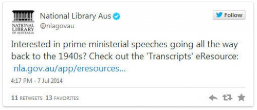 Great Oz Gov Tweets - #27 on July 7, 2014 from @nlagovau - Google Chrome 8072014 34319 PM