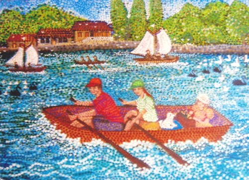 "Rowing together," by tenant-artist "Carlsford"