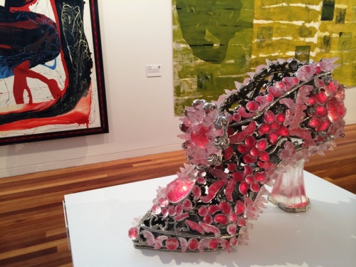 Glass slipper by former Canberra artist Timothy Horn