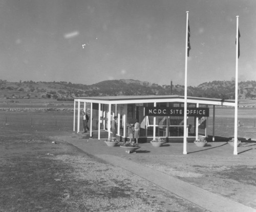 Early days... the NCDC site office at an undeveloped Curtin in 1966.
