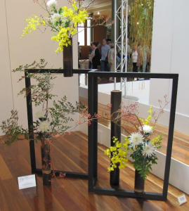 Floral art is a feature of the Horticultural Society’s shows. 