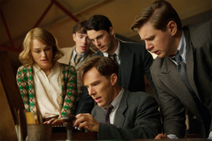 “The Imitation Game”, starring Benedict Cumberbatch…  the story of Alan Turing who cracked Nazi Germany’s Enigma code. 