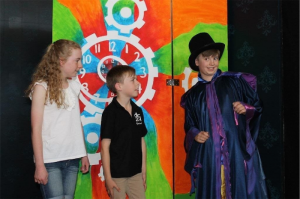 Caitlin Johnstone, left, Jake Keen and Jackson Nash in Pied Piper’s Christmas show. 