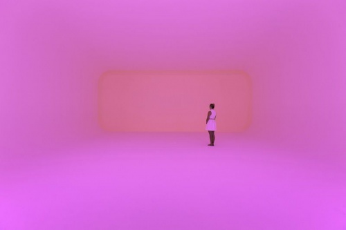 James Turrell Virtuality squared 2014 Ganzfeld: built space, LED lights