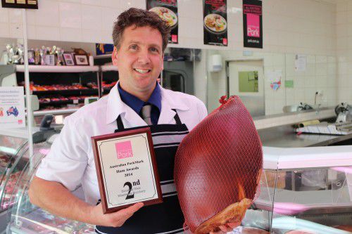 Cameron Fenson and award winning ham