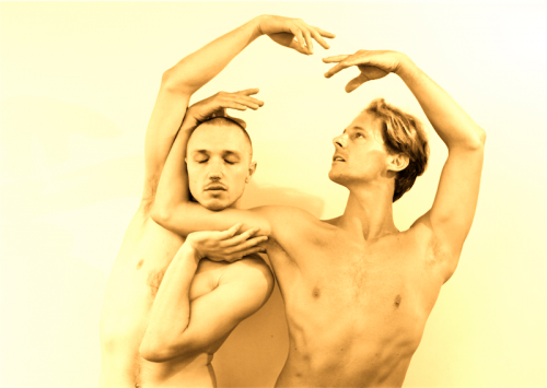 Summer workshop dancers Thomas Bradley, left, and Paul Knobloch and . 