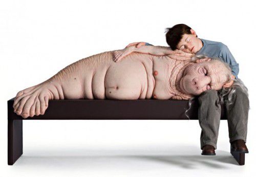 "The Long Awaited", 2008, by Patricia Piccinini. Part of "In the Flesh at the Portrait Gallery.