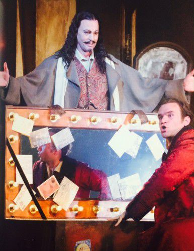 Teddy Tahu Rhodes (top) as Mephisto and Michael Fabiano as Faust