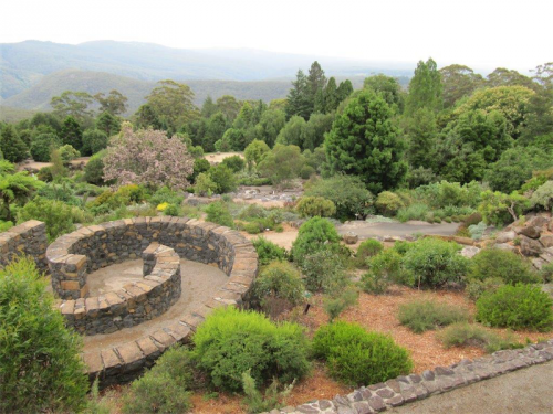 Spectacular view across Mt Tomah Botanic Gardens. 