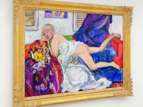 “Angus Trumble (after Francois Boucher's ‘Blonde Odalisque’)”, 2011 by Jonathan Weinberg as it appears on Radio National’s website.