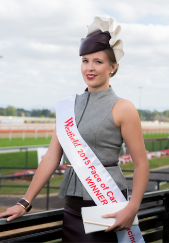 The new Face of Canberra Racing Kate Speldewinde… “I have really fallen in love with racewear fashion, it is a nice blend of placid and sexy whilst being modest with knee-length skirts.” Photo by Andrew Finch