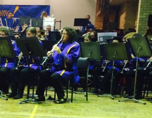 The wind section of the band