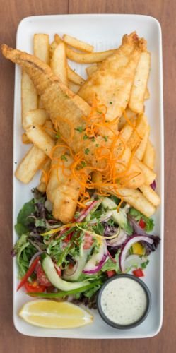 Beer-battered barramundi. Photos by Andrew Finch