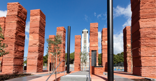 The Australian Memorial at Wellingtons new National Memorial Park.