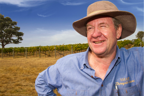 Winemaker and developer Graeme Shaw… developing a sort of rural version of a sea change. Photo by Rod Henshaw