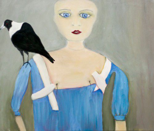 'Janine,' (2013), by Brenda Runnegar,oil-on-board