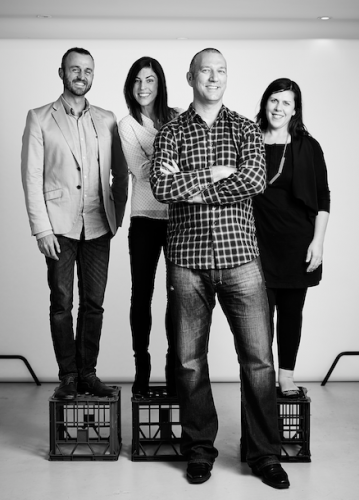 NATION Canberra staff, from left, Phil Selby, Julia Unwin, John Attard and Gabrielle D’Ambrosio. 