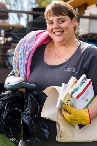 Melissa Sleegers… “We all have tendencies to let clutter build up, but hoarding disorder is when clutter negatively impacts on a person’s life.” Photo by Andrew Finch 