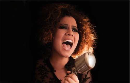 Singer Mahalia Barnes. 