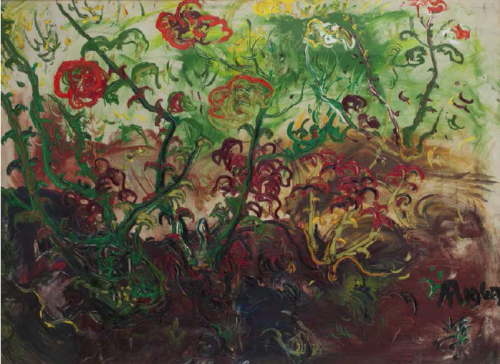  'Untitled (Flowers)' by Affandi