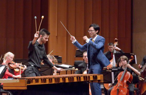 Canberra Youth Orchestra - Occidental concert.  Conductor Shilong Ye with soloist Adam Cooper-Stanbury