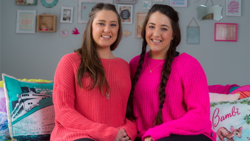 Emma, left, and Carla Papas, ala the Merrymaker Sisters... “It was a major mindflip for us, to realise that we didn’t need to have the security of a full-time job.” Photo by Andrew Finch 