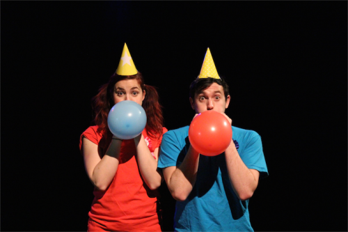 Olivia Fyfe and Jamie Winbank… producing an installation that will recall a child’s birthday party. 