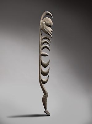 Yipwon early to mid 20th century wood, patinas 151 x 5 x 18 cm National Gallery of Australia, Canberra Purchased 2011