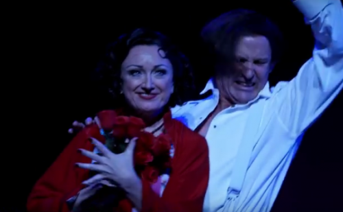 Caroline O'Connor and Todd McKenney as Reno and Lord Evelyn