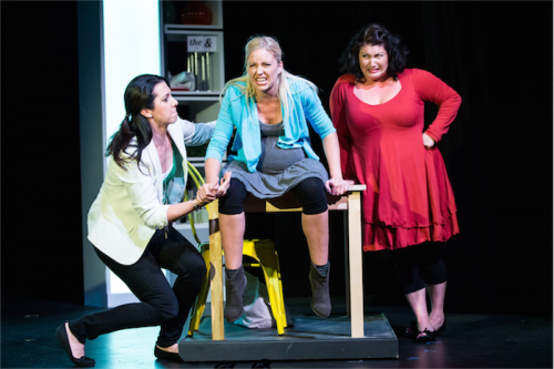 Rosie Hosking, Amity Dry and Nikki Aitken in “Mother, Wife and the Complicated Life” 